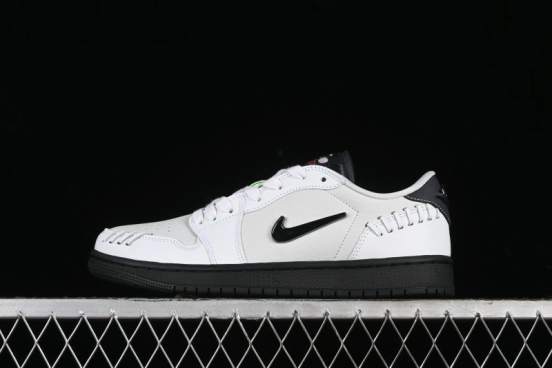 Nike Air Jordan 1 Low Method of Make Casual Sneakers with Metallic Grey Design - HM3689-001