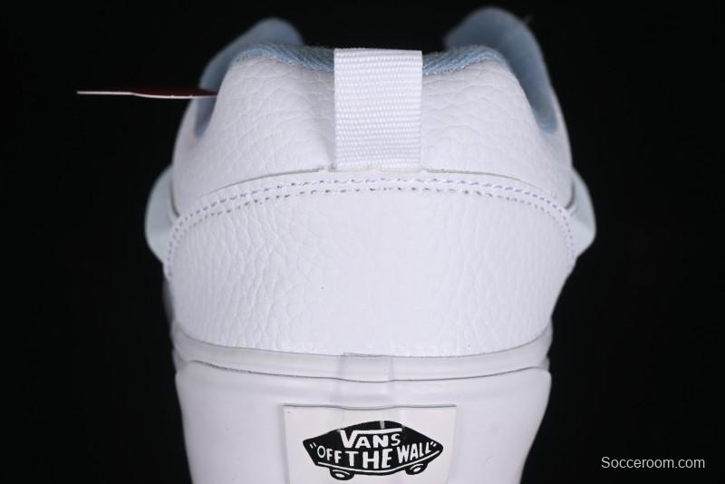 Vans Classics Knu Skool Full Grain Leather White Bread Sneakers - VN0009QCDSB