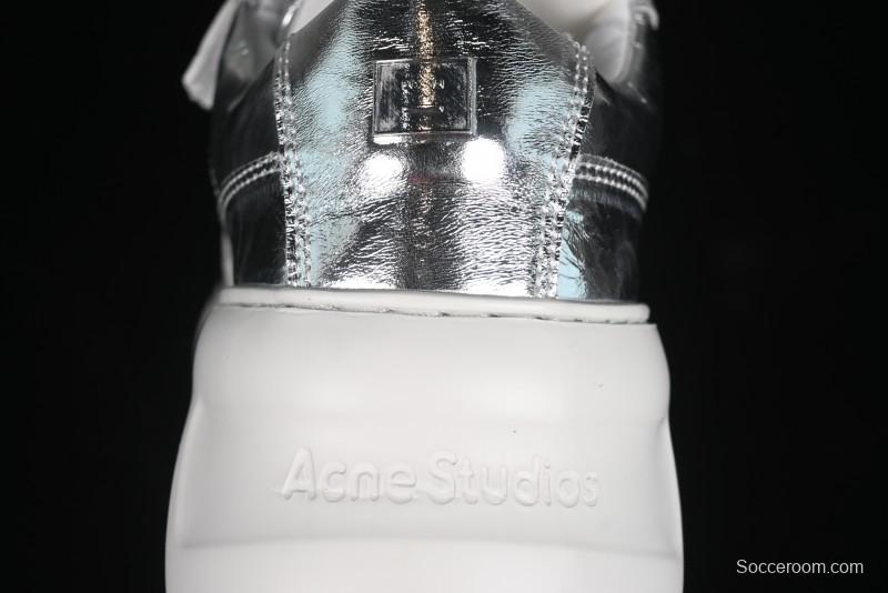 Acne Studios Retro Velcro Women's Casual Shoes Silver - G.E5