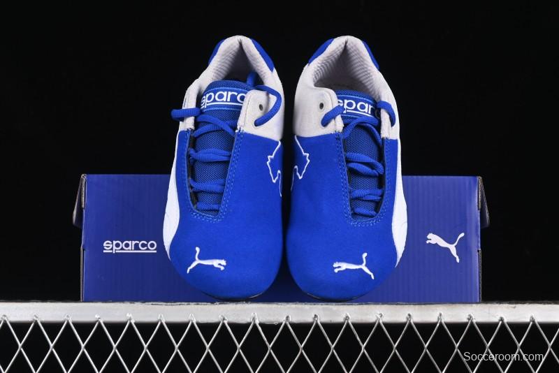 Puma Sparco Future Round Toe Lace-Up Leather Fabric Low-Top Lifestyle Casual Shoes - 307936-02