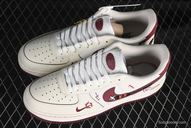 Nike Air Force 1'07 Low "Deadpool" Marvel Series Deadpool Casual Sneakers - FB1839-512