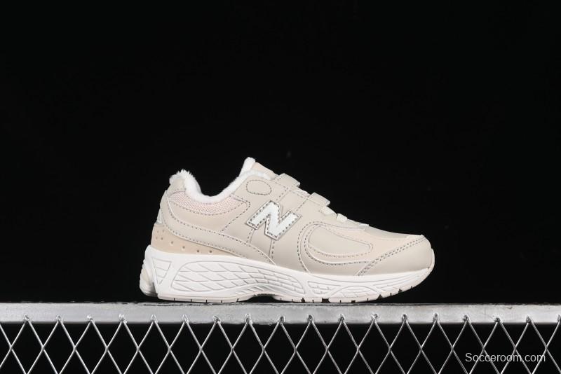 New Balance 2002R Series Hook and Loop Kids Shoes with Fleece Lining - PV2002TM