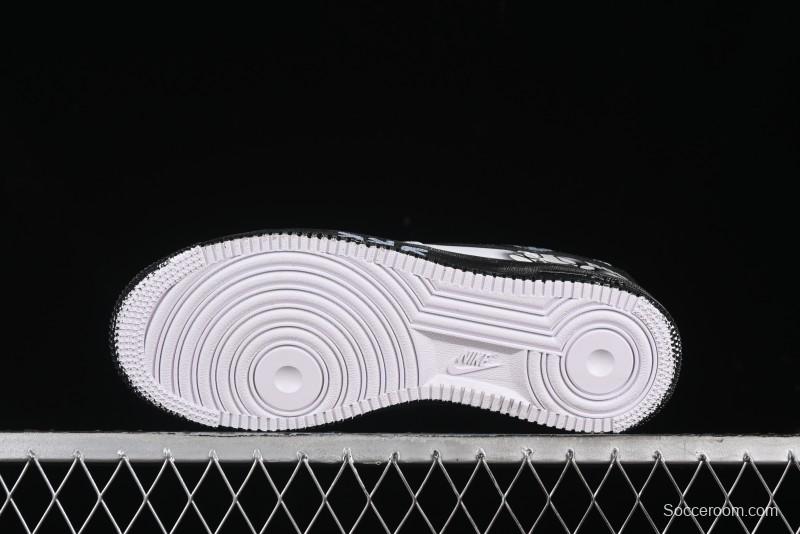 Nike Air Force 1 '07 Low Custom KAWS Bear Print Casual Sneakers - ZH0316-037