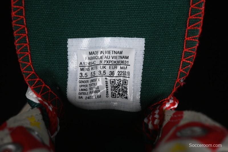 Converse 1970s Christmas Theme High Top Casual Sneakers for Winter - A12454C