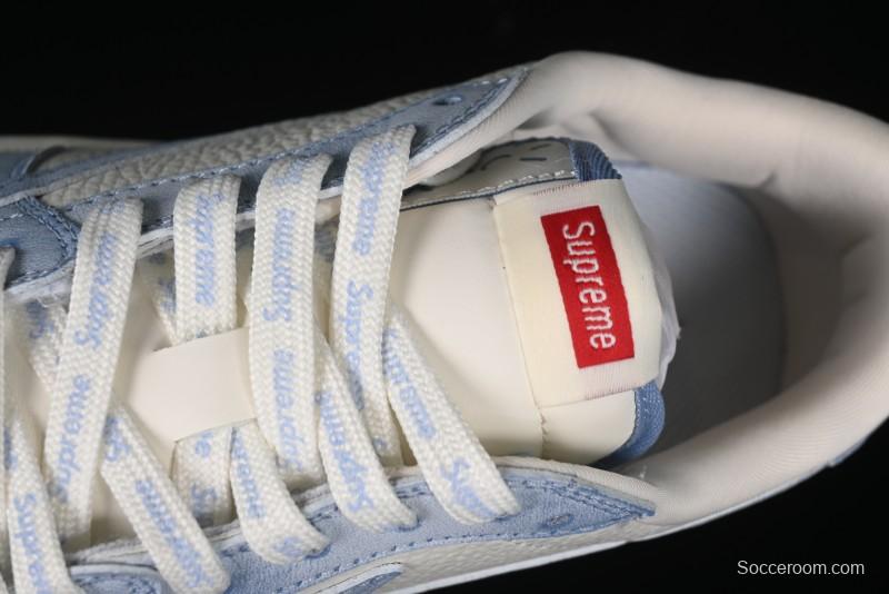 Nike Travis Scott x Fragment Design x Air Jordan 1 Low OG SP AJ1 Supreme Collaboration - Tie-Dye Blue Low-Top Casual Sneakers - CH6336-010