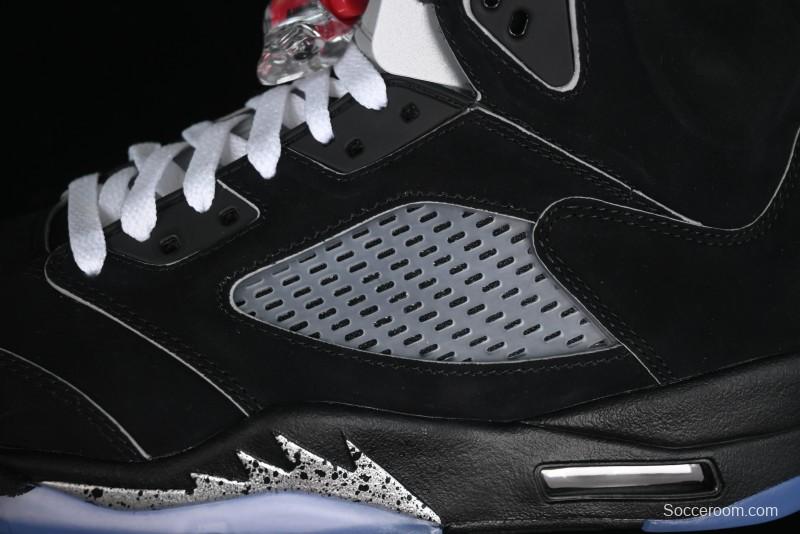 Nike Air Jordan 5 Retro Black Metallic Reimagined Basketball Shoes - HF3975-001