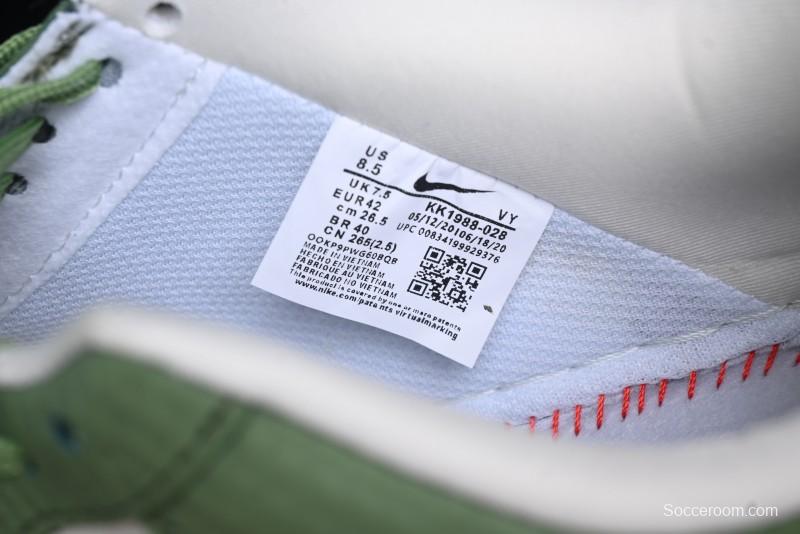 Nike Air Force 1 '07 Low Stussy Collaboration - Snake Green Low-Top Casual Sneakers - KK1988-028