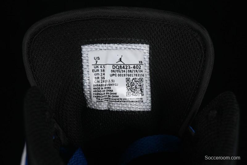 Nike Air Jordan 1 Mid AJ1 Basketball Shoes White Blue - DQ8423-402