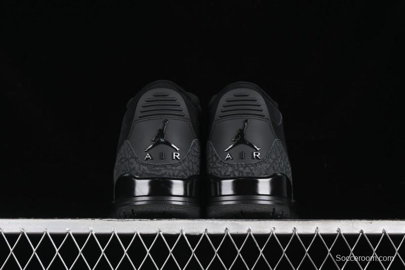 Nike Air Jordan 3 Retro Basketball Shoes Midnight Black - CT8532-001