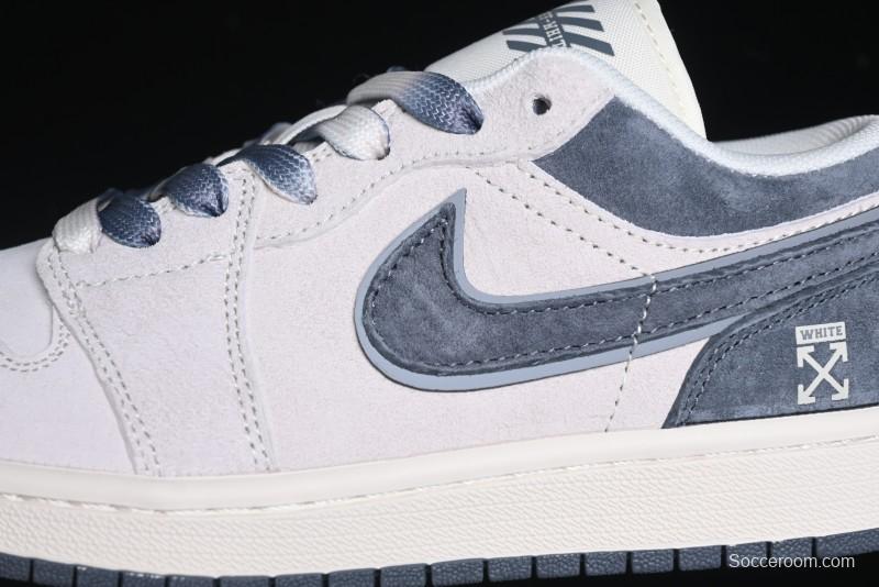 Nike Air Jordan 1 Low OF Collaboration Custom High-End Retro Basketball Shoes - DM9188-002