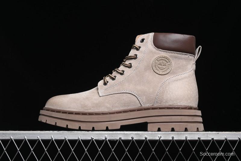 Timberland Classic High Top Outdoor Casual Boots with Premium Suede Leather - A18066TSAND