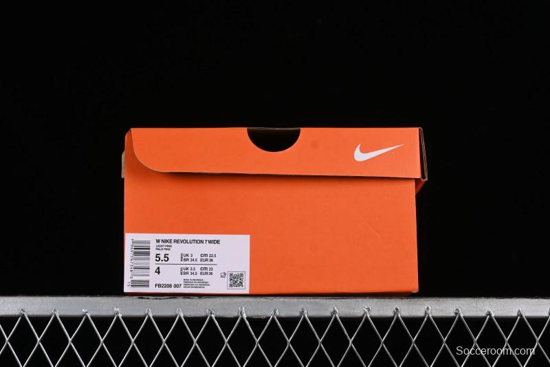 Nike Revolution 7 Wide Low-Top Running Shoes with Breathable Mesh and Durable Cushioning - FB2208-007