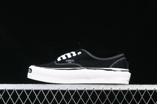 Kamiya Vulcanize Sneaker 23AW High-End Line Mihara Yasuhiro Dissolve Black White Suede Casual Low-Top Canvas Shoes - M.C3