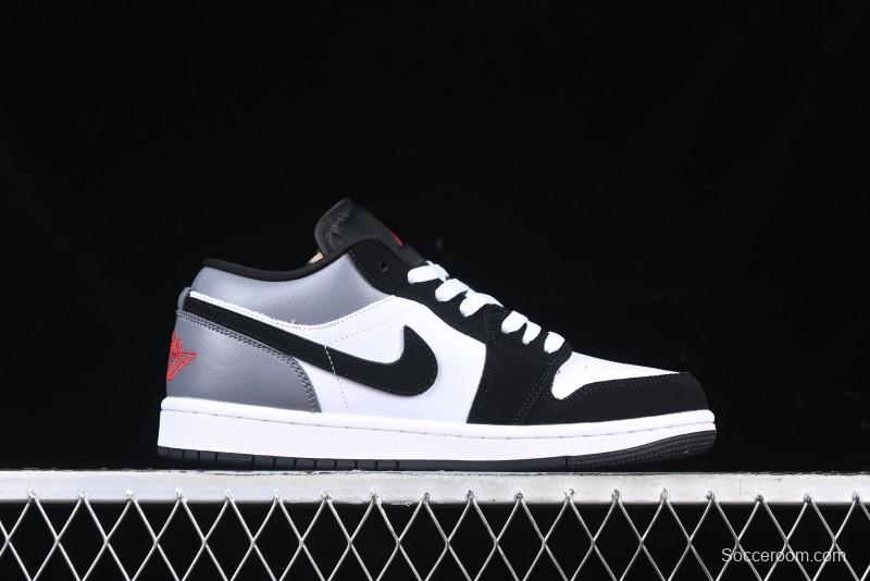 Nike Air Jordan 1 Low AJ1 Grey White Black Swoosh Casual Sneakers - HF3148-106