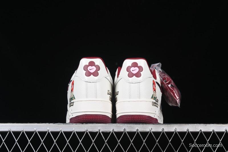 Nike Air Force 1 '07 Low "Grandma Christmas" Limited Edition Custom Casual Sneakers - FZ5068-616