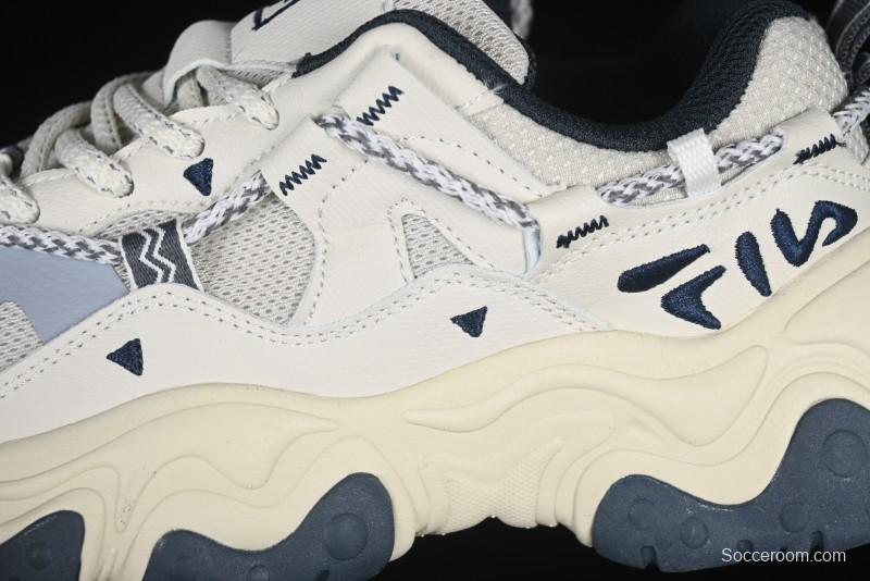 Fila Fusion Retro Mars Running Shoes with Lace-Up Design and Cushioned Sole - F12W432101FSH