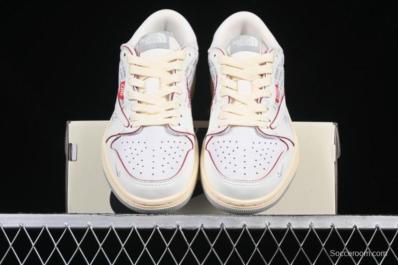 Nike Travis Scott x Fragment Design x Air Jordan 1 Low OG SP AJ1 Low Top Casual Sneakers - AG3702-808