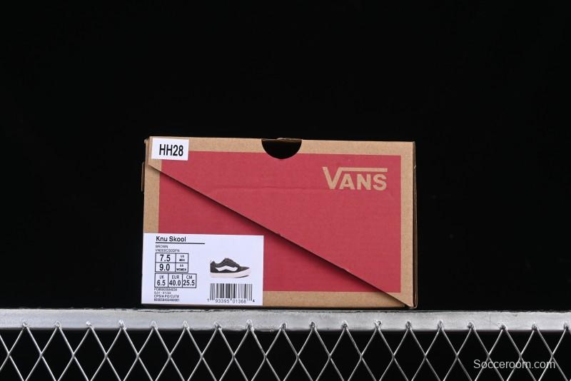 Vans Knu Skool Low Top Retro Casual Vulcanized Sneakers - VN000CS0DFN