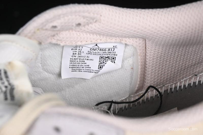 Nike Travis Scott x Air Jordan 1 Low OG AJ1 Reverse Swoosh Collaboration Sneakers - DM7866-812