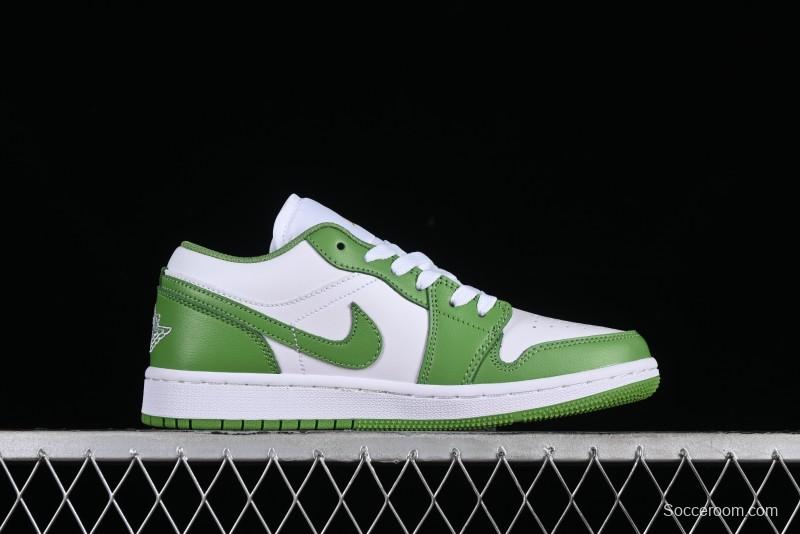 Nike Air Jordan 1 Low AJ1 White Green Low Top Lifestyle Basketball Shoes - HF4823-100