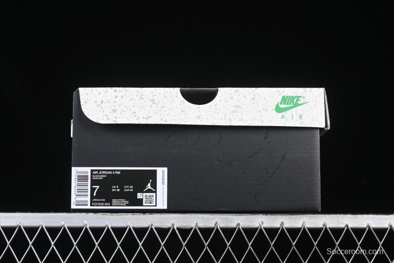 Nike Air Jordan 4 Remastered Sneakers with Textile Mesh Leather and Suede Upper - FQ7939-003