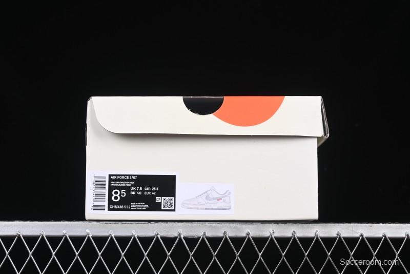 Nike Air Force 1 '07 Low Supreme Casual Sneakers with Full-Length Air Cushion - CH6336-522