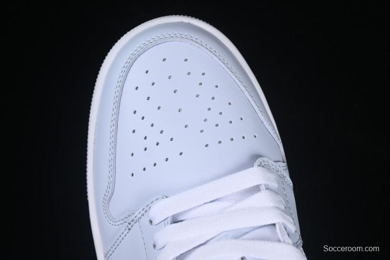 Nike Air Jordan 1 Low Casual Sneakers in Light Blue - FV8486-400