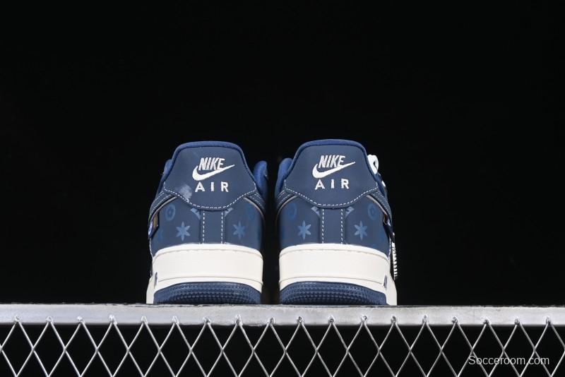 Nike Air Force 1 '07 Low Teddy Bear Collaboration Suede Blue Low-Top Casual Sneakers - KK1988-054