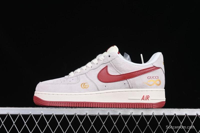Nike Air Force 1 '07 Low Gucci Collaboration Year of the Snake Limited Edition Red Snake Sneakers - XZ6188-020