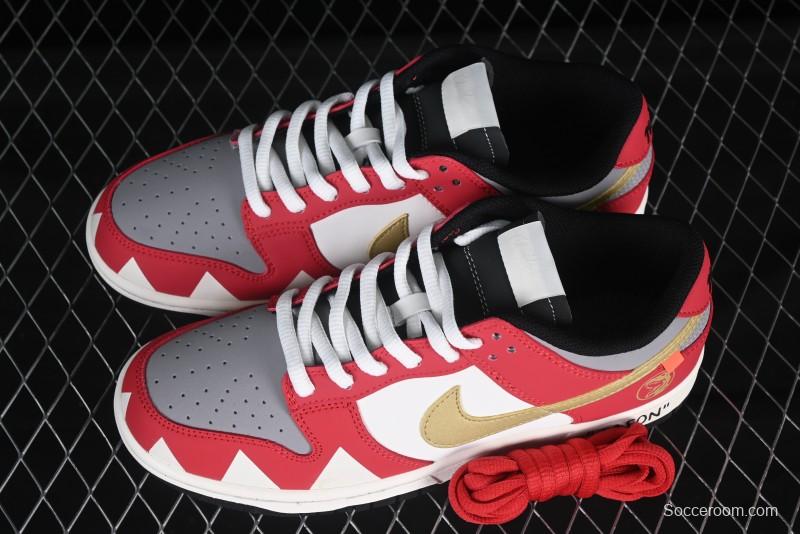 Nike SB Dunk Low Power Rangers Tyrannosaurus Colorway Low-Top Skateboarding Shoes - ZZ1998-001