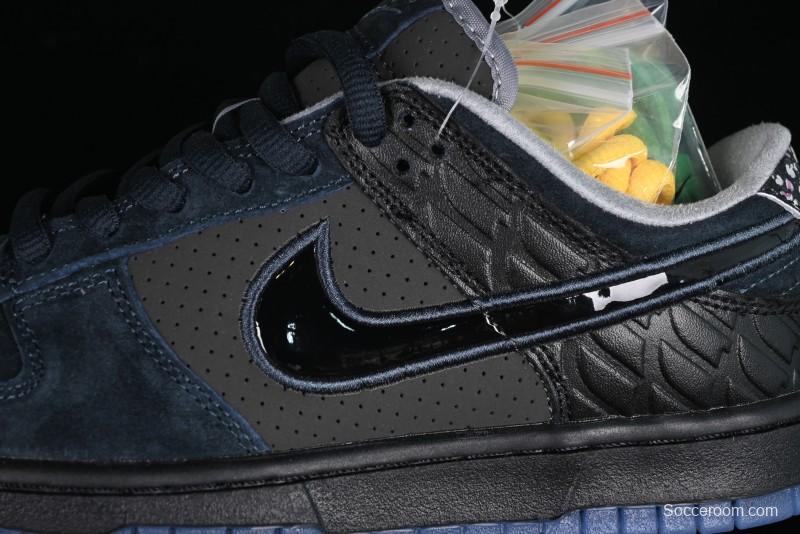 Nike Division Street Dunk Low "Oregon Black" Hidden Colorway Low-Top Casual Sneakers - HV1470-001