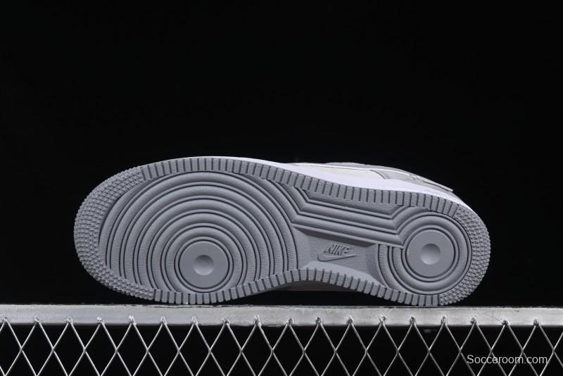 Nike Air Force 1 '07 Low Chrome Hearts Collaboration Silver Grey Low-Top Casual Sneakers - FZ0188-032