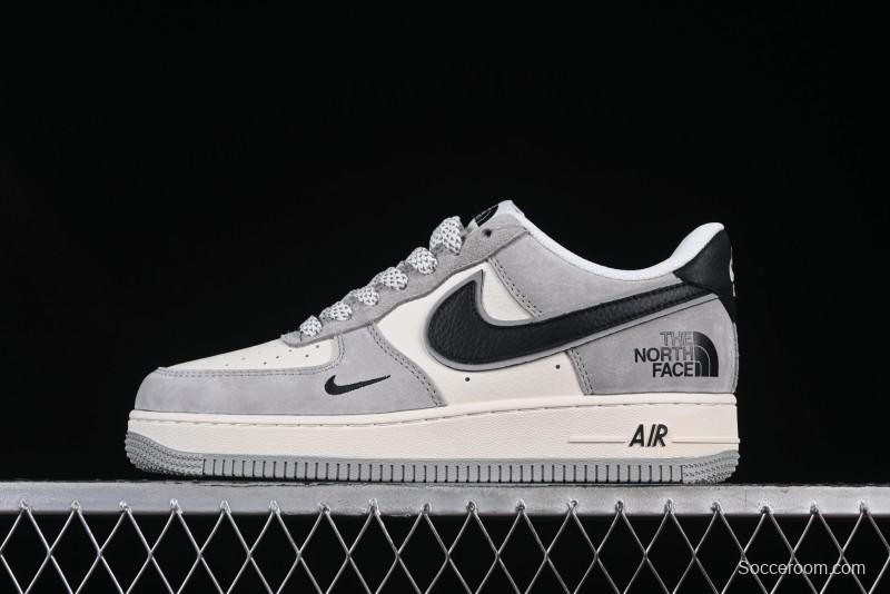 Nike Air Force 1 '07 Low The North Face Collaboration Grey Suede Casual Sneakers - XZ6188-763