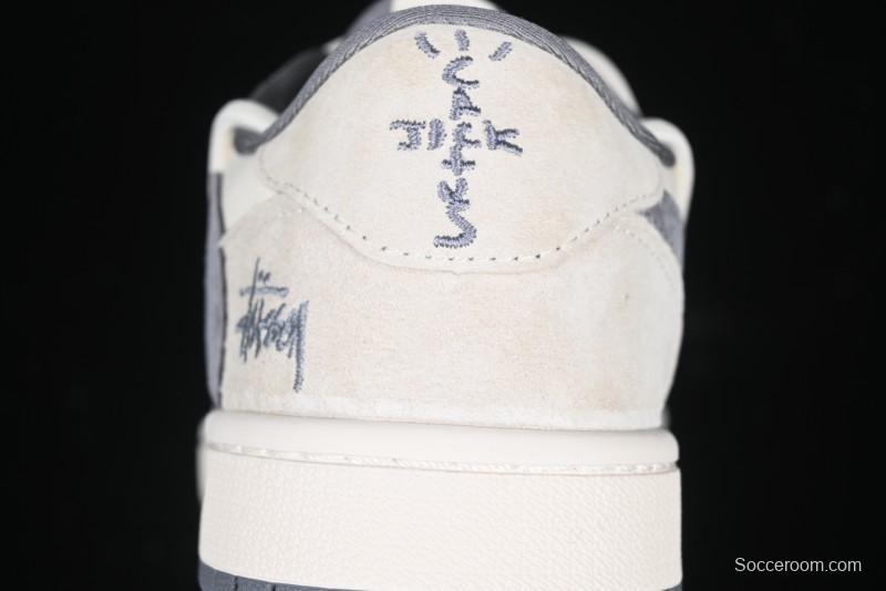 Nike Travis Scott x Fragment Design x Air Jordan 1 Low OG SP AJ1 Stussy Collaboration - DM9288-004