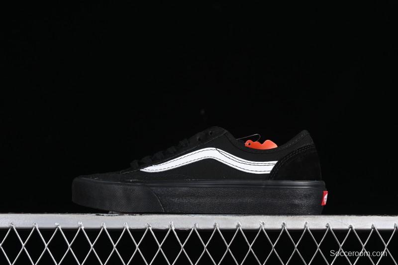 Vans Style 36 SF All Black Skate Shoes with Killer Whale Half-Toe Cap Design - VN0A3MVLB8C