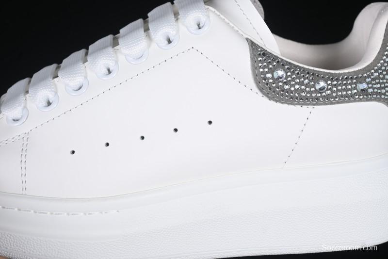 Alexander McQueen Oversized Sneakers with White Rhinestones - D.E5