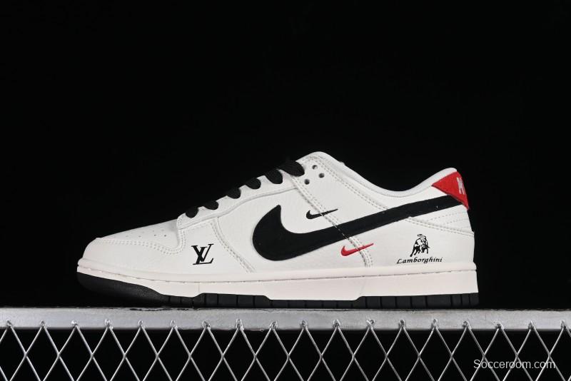 Nike Dunk Low LV Collaboration - Black Lamborghini SB Low Top Casual Sneakers - FC1688-190