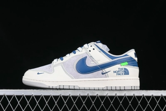 Nike SB Dunk Low The North Face Collaboration Anniversary Edition Customized Low-Top Casual Skate Shoes - DM6868-040