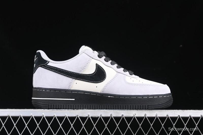 Nike Air Force 1 '07 Low Stussy Collaboration All Black Low-Top Casual Sneakers - XZ6188-195
