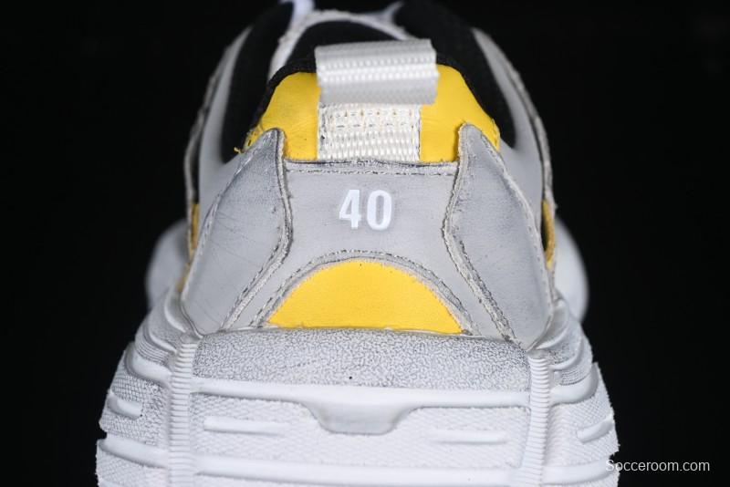 Balenciaga Monday Calf Leather Round Toe Lace-Up Low-Top Casual Shoes - WDWTS1971