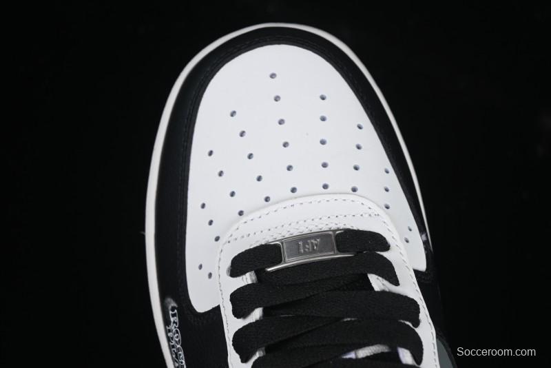 Nike Air Force 1 MVP "Rock Plan" Custom Edition - Black & White