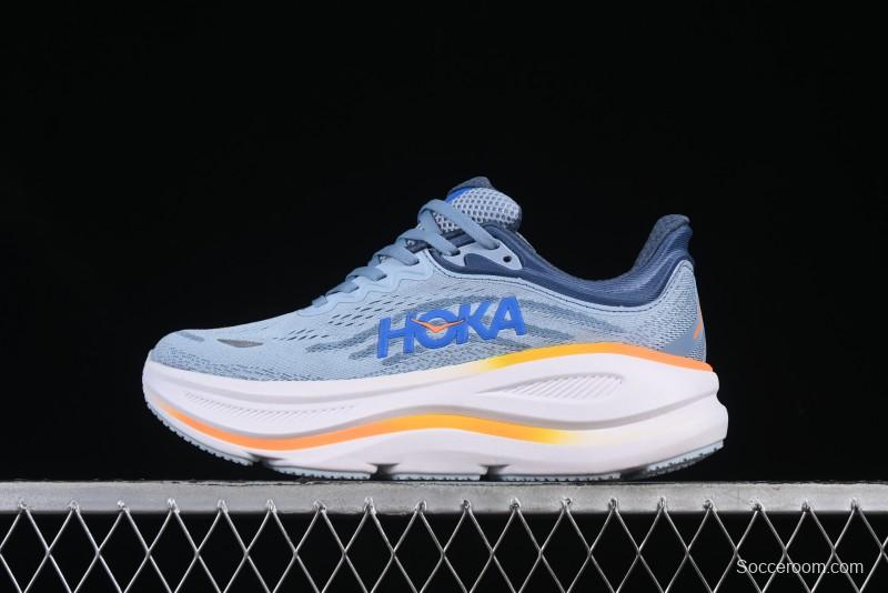HOKA ONE ONE Bondi 9 Cushioned Running Shoes with Soft EVA Midsole - 1162013 DNP