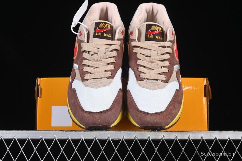 Nike Air Max 1 Retro Running Shoes with Half-Sole Air Cushion - HV5776-200