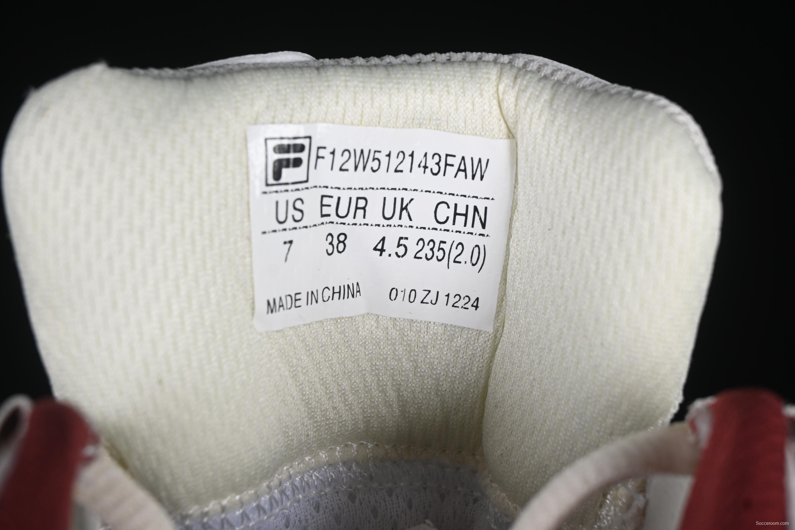 FILA x Artist Series – Limited Edition Drip Detailing Sneakers in Cream & Burgundy