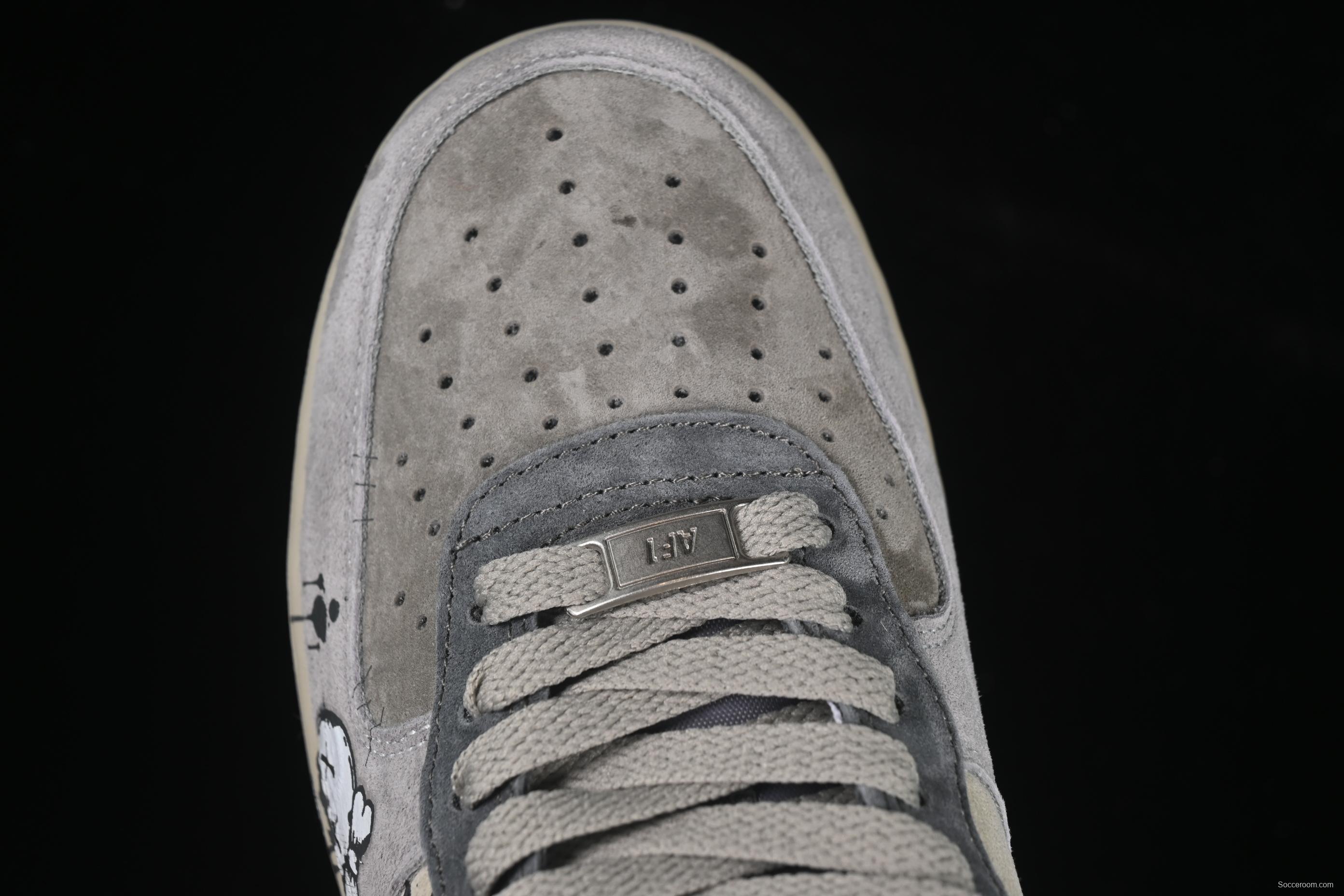 Nike Air Force 1'07 Low Dark Skull Casual Sneakers - YD2425-660