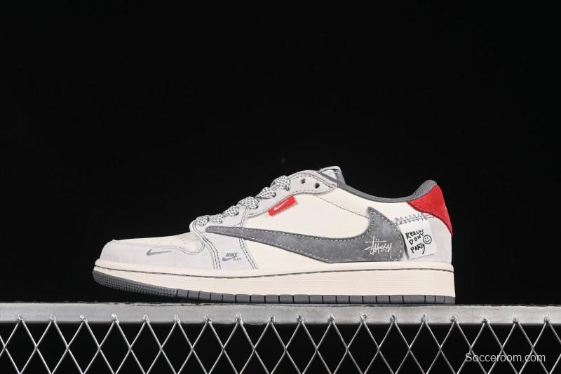 Nike Travis Scott x Fragment Design x Air Jordan 1 Low OG SP Sneakers - YX5066-300