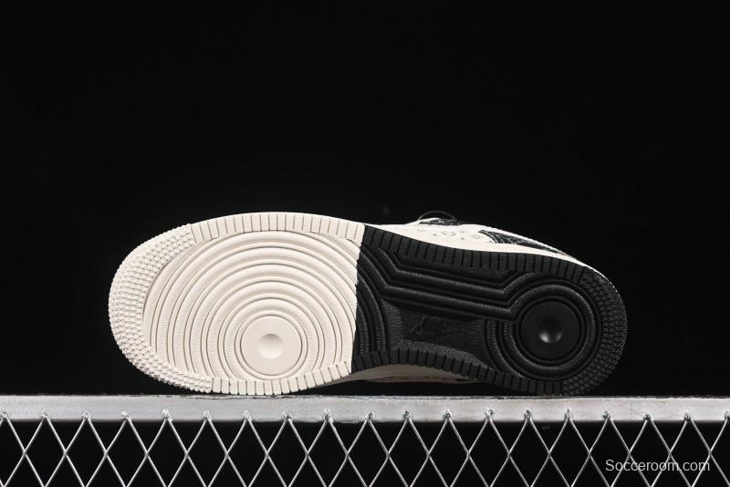 Nike Air Force 1 '07 Low LV Collaboration Double Print Denim Casual Sneakers - YX5066-317