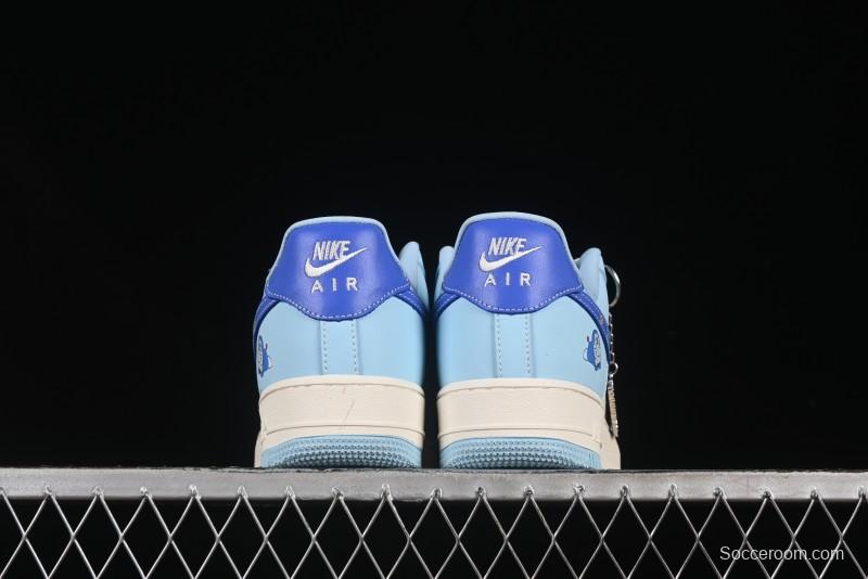 Nike Air Force 1'07 Low Doraemon Casual Sneakers with Full-Length Air Cushion - DF0188-059
