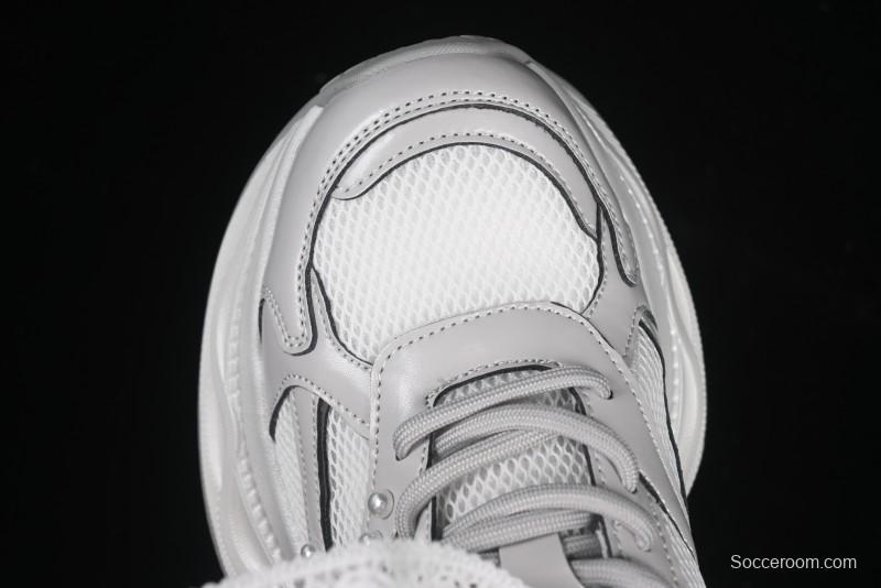 GG-CC Lace Pearl Chain Casual Platform Dad Shoes - 250310 Silver