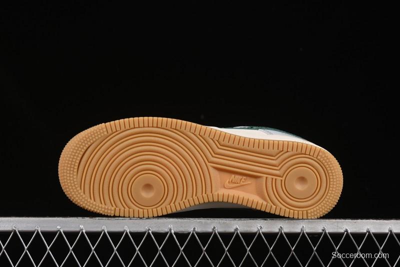 Nike Air Force 1 '07 Low LV Collaboration Green Stone Grain Gum Sole Casual Sneakers - ZH2598-306